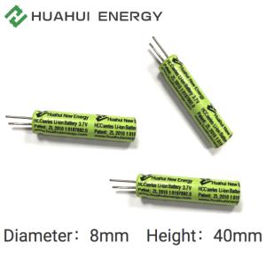 China UL Certificated Lithium Ion Battery Cell Rechargeable HCC0840 170mah 3.7 V Battery on sale