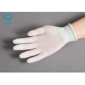 PU Dispensing Nylon Anti Static Gloves For Clean Room