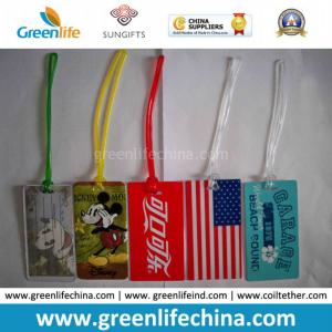 Different Color Printed Good Quality Rectangle Shape PVC Luggage Tag