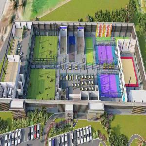 Prefabricated Work Center Large Span Steel Structure Architectural Steel