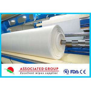 Cheap White Needlepunch Non Woven Roll Viscose &amp; Polyester / Es / Pp 40~1200gsm for sale