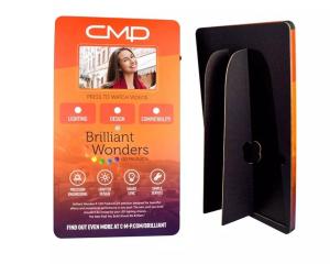 battery powered LCD video player,7 inch video shelf talker display with video play loop function