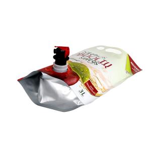 Customization Size Stand Up Pouch With Spout Moisture Proof Packaging For Wine /