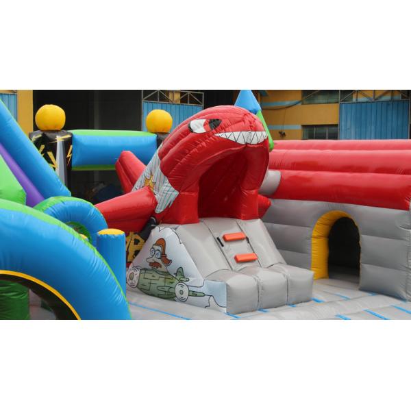 Kids Amusement Castle Inflatable Play Park For Outdoor / Indoor Promotion