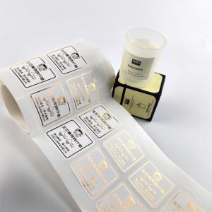 Gold Foil Adhesive Candle Label Printing Aromatherapy Jar Labels Candle