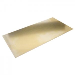 China Customized Thin Brass Sheet Good Corrosion Resistance on sale