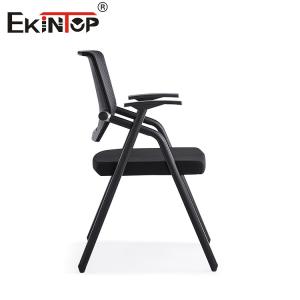 Modern Style Stackable Training Chair With Wheels And Mesh Material