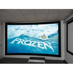 High definition 200'' 250'' Curved Projection Screen for HD Cinema Simulator