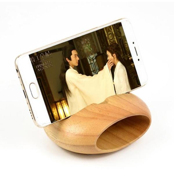 Quality Durable Amplifier Wooden Mobile Phone Speaker with Pen Holding Hole wholesale
