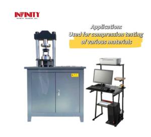 China High precision Test Force Measurement Range 4%-100%FS KN Servo Compression Test Machine on sale