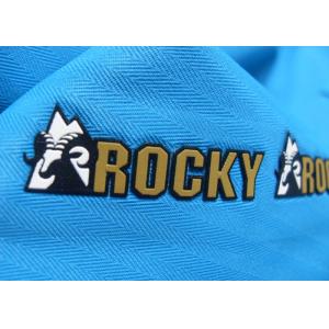 Durable Custom Clothing Patches , Pvc Rubber Printing Heat Transfer Label