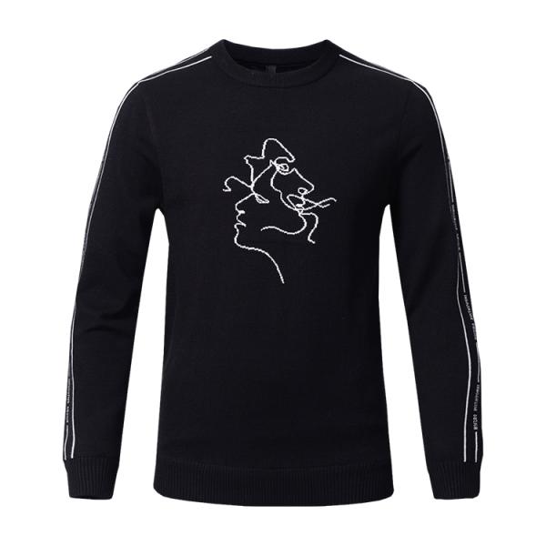Guangzhou Garment Factory Custom Fashion Men Knit Winter Sweater High Quality Men's Sweaters