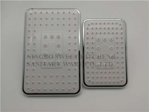 ABS plastic material square shower head top shower rain shower wholesale self