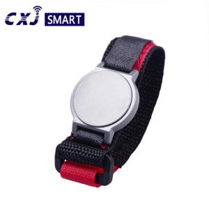 Contactless Fabric RFID NFC Bracelet Silicone Woven 1k Chips