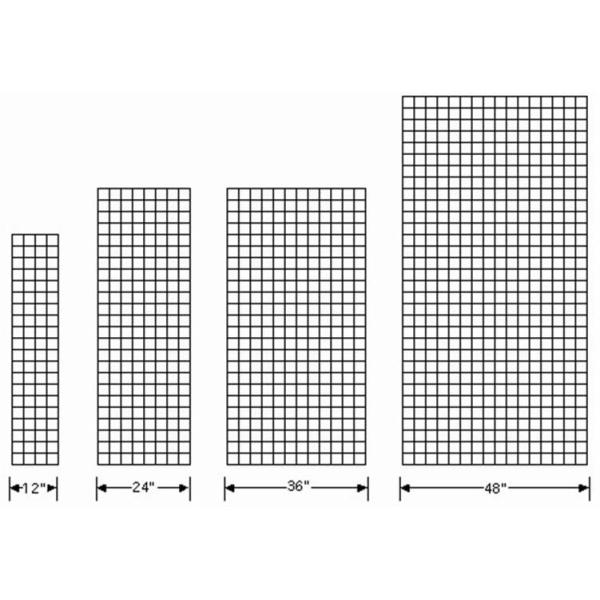 Black Heavy Duty Metal Grid Wall Panel Shelves Rotating For Mobile Phone