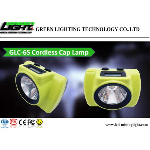 Waterproof IP68 Safety Mining Lamp , 3.7V Helmet Rechargeable Mining Light