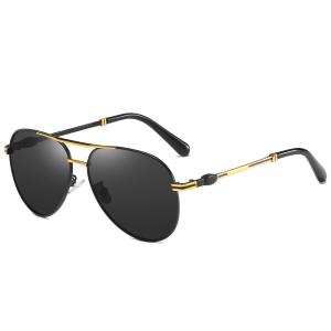 Memory Mens Metal Frame Sunglasses Spring Leg Fashion Polarized