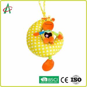 EN71 No Irritation Hanging Moon And Star Baby Plush Toys