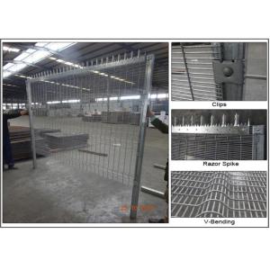 High Density 358 anti climb prison fence with square post