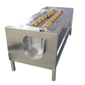 China Nylon Roller Brush Potatoes Garlic 800kg/H Vegetable Peeling Machine on sale