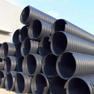 DN1000mm SN12.5 Double Wall Perforated Drain Pipe , HDPE Corrugated Plastic Pipe