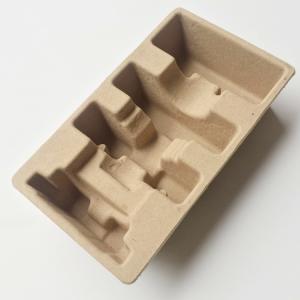 Antistatic Bamboo Moulded Pulp Tray Dry Press Biodegradable Paper Tray