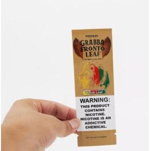 Custom Clear Window Mylar Foil Plastic Packaging Pouch Tobacco Bag