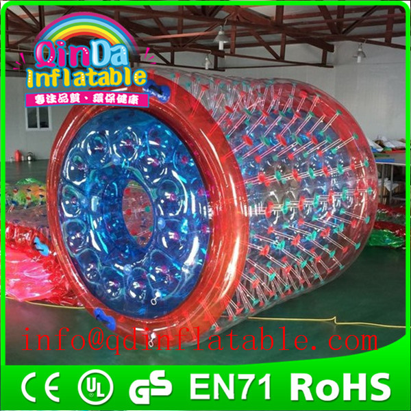 Quality QinDa Inflatable water wheel for fun water roller ball price water walking roller ball wholesale