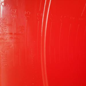 Heavy Duty Resistant Red Large Round Plastic Buckets With Handle