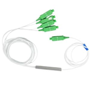 Mini Tube/ABS Box/Plug-in PLC Splitter 1x4 1x8 SC APC for Fiber Optic FTTH and 3