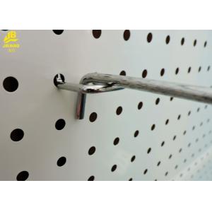Perforated Backing Pegboard Hooks , Electroplating Color 12 Inch Pegboard Hooks