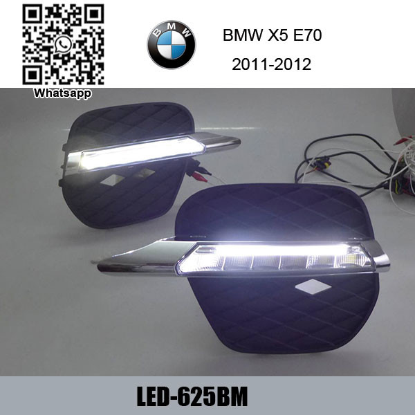 Quality BMW X5 DRL LED Daytime Running Light Car body front driving lights kit factory wholesale