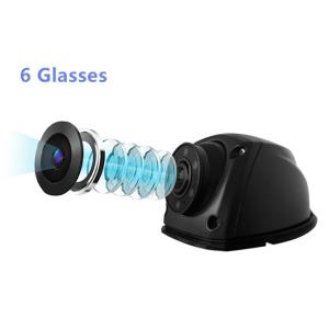 Weatherproof Rear View Mirror Dash Cam , 120 Degrees 2 Way Dash Cam DC 12V