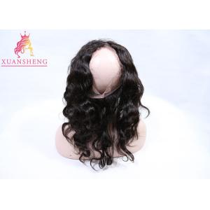 China Virgin Human Hair 360 Lace Frontal Closure Body Wave Free Part 10 Inch Length on sale
