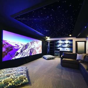Home Cinema Fiber Optic Star Ceiling Panels RGB Color Star Lighting With Remote