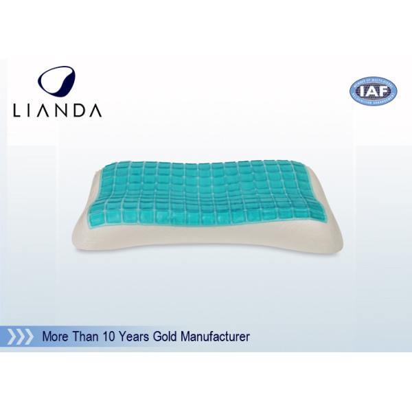Quality Festival Promotional Cooling Gel Memory Foam Pillow , 100% Natural Ice Gel Pillow wholesale