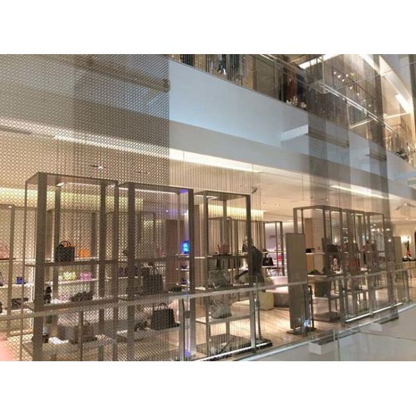 Brass and Copper Decorative Ring Mesh Curtain Decorates Your Room And Office