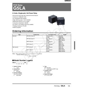 ORIGINAL G5CA-1A-E-12VDC Omron orignal new electromagnetic relay G5CA-1A-E-12VDC