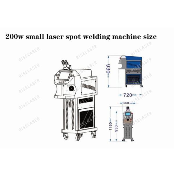 HD Screen 200w Mini Jewelry Spot Welder With 10x Microscope