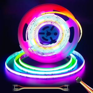 Cheap RGB WS2811 IC COB LED Strip Lights Addressable Chasing Color RGB LED Multicolored Strips for Home DIY Lighting Projects for sale
