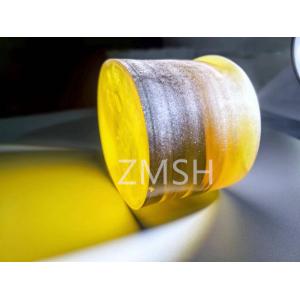 Golden Artificial Sapphire Raw Gemstone Mohs Hardness Scale Of 9 Crystal For