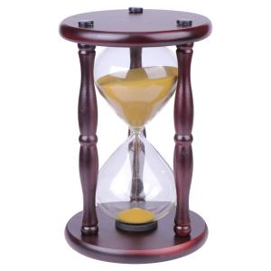 China 2 hour 5 30 minut wooden desktop hourglass timer  pendulum home office desktop set decorative sand timer hourglass on sale