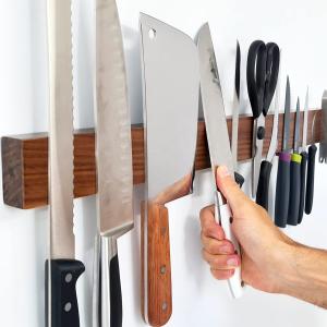 Practical Kitchen Tool Walnut Magnetic Knife Holder with Multi Purpose