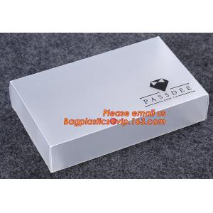 Clear PVC hard plastic packaging box, PET uv offset printing multicolor