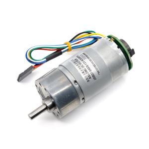 2000 RPM Metal Speed Reduction Gear Motor High Torque 24V DC With Encoder