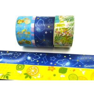 China 10m Gift Packing Cute Pattern Custom Foil Washi Tape on sale