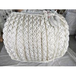 Durable 8 Strand Polyester Mooring Rope 36mm-96mm 220 Coil for Vessel Towing