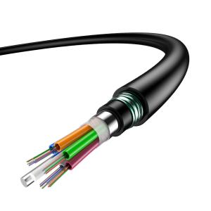 China Loose Tube Double Jacket Armoured Fiber Optic Cable For FTTH on sale