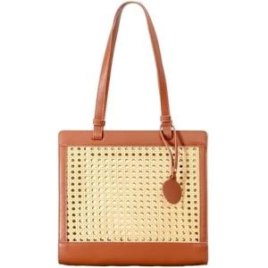 China STRAW BEACH BAG FOR WOMEN SUMMER WOVEN RATTAN TOTE BAG STRAW PURSES AND HANDBAGS FOR VACATION WITH PENDANT on sale