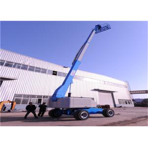 Cheap Regulating Wheels Straight Boom Lift With Independently Operated Hydraulic Outriggers for sale